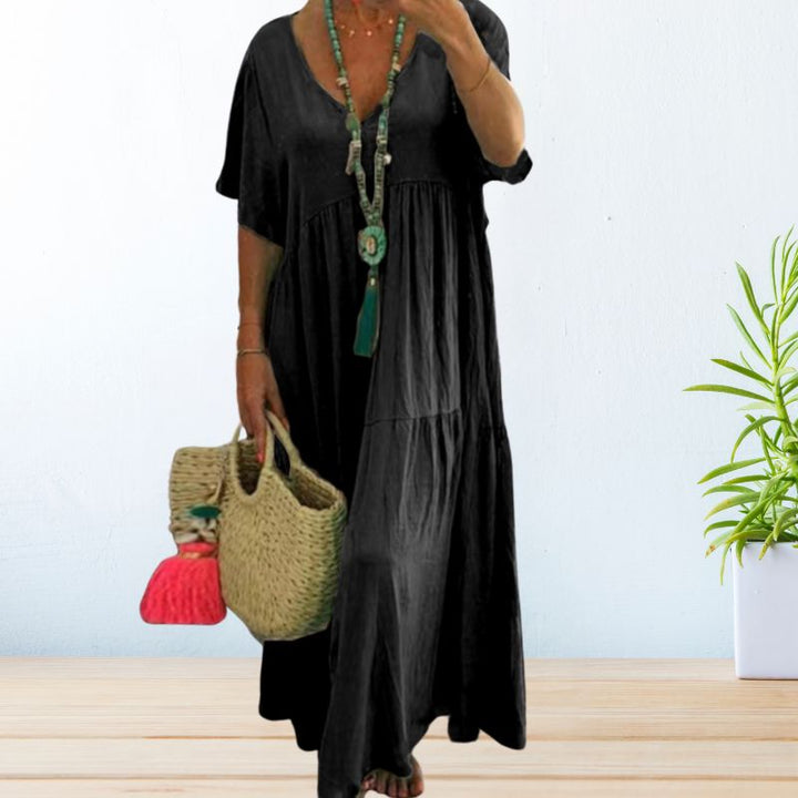 Tanya™ | Relaxed V-Neck Maxi Dress