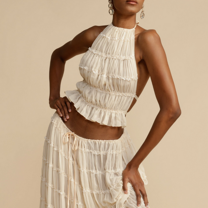 Gail™ | Strappy Top & Skirt Set