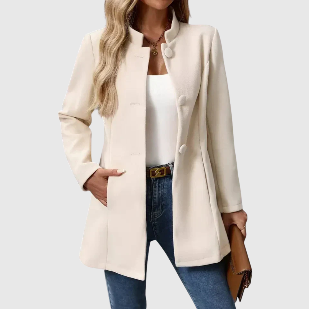 Madeline™ | Stand Collar Tailored Jacket