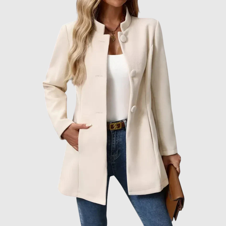 Madeline™ | Stand Collar Tailored Jacket