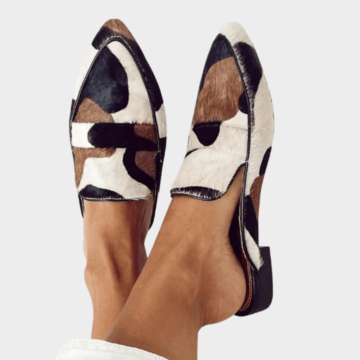 Iris™ | Cow-Print Loafers
