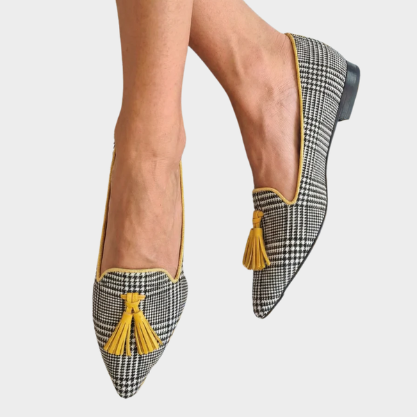 Miriam™ | Check Tassel Loafers