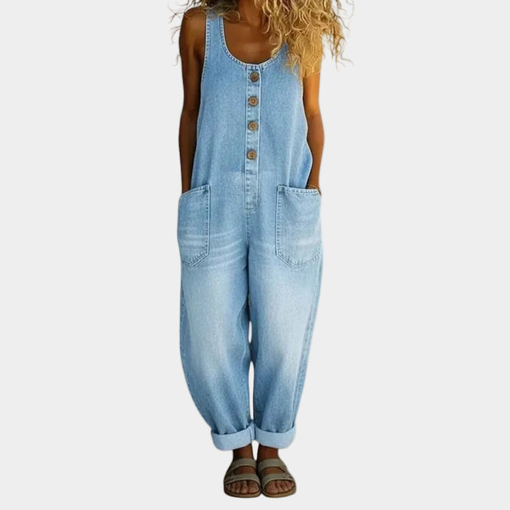 Amanda™ | Vintage Wide-Leg Overalls