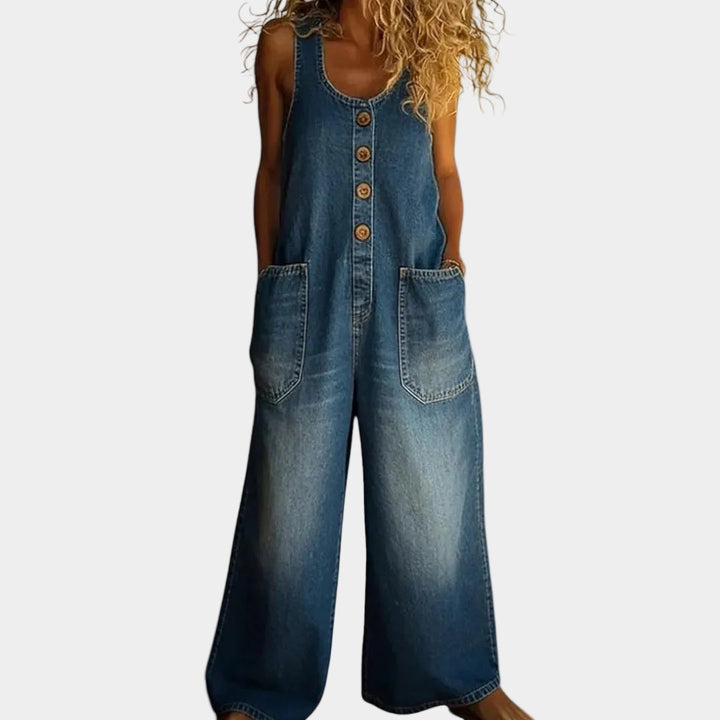 Amanda™ | Vintage Wide-Leg Overalls