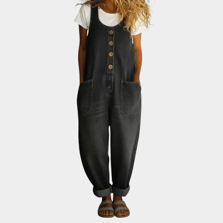 Amanda™ | Vintage Wide-Leg Overalls