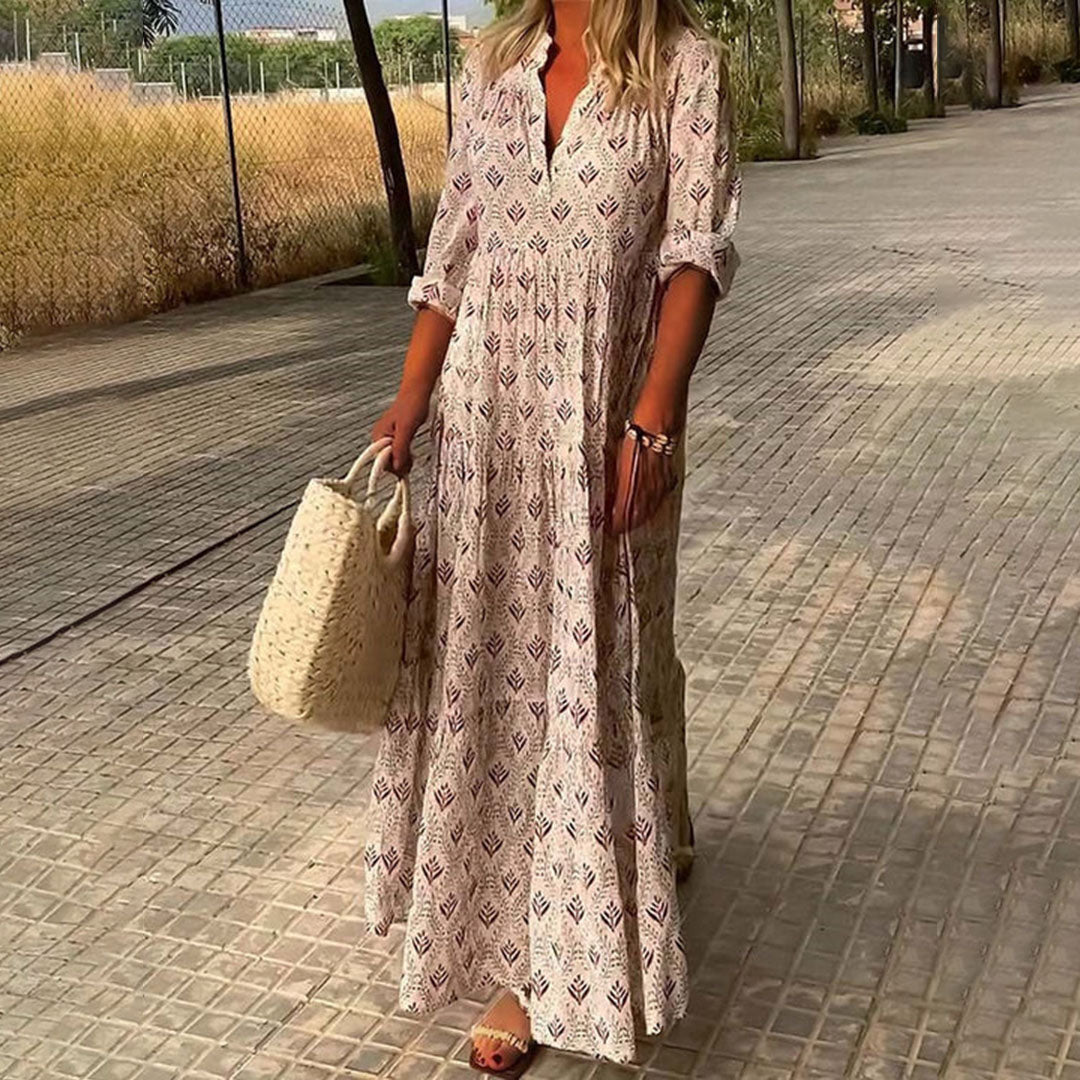 Monica™ | Elegant Boho Maxi Dress