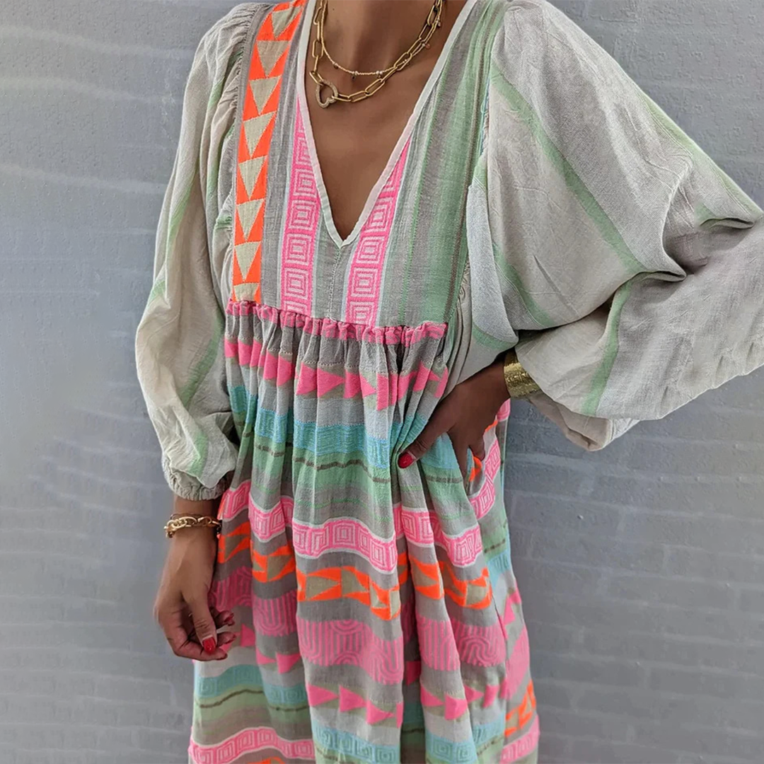 Holly™ | Colourful Boho Dress