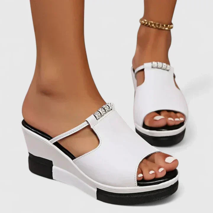 Simone™ | Platform Wedge Mules