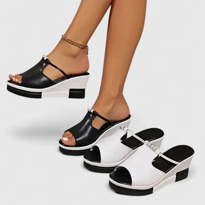 Simone™ | Platform Wedge Mules