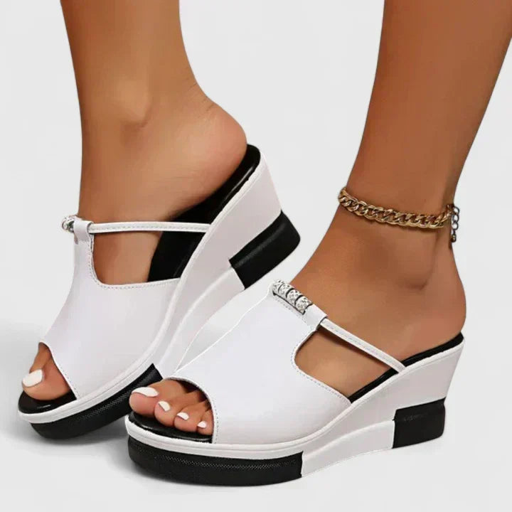Simone™ | Platform Wedge Mules