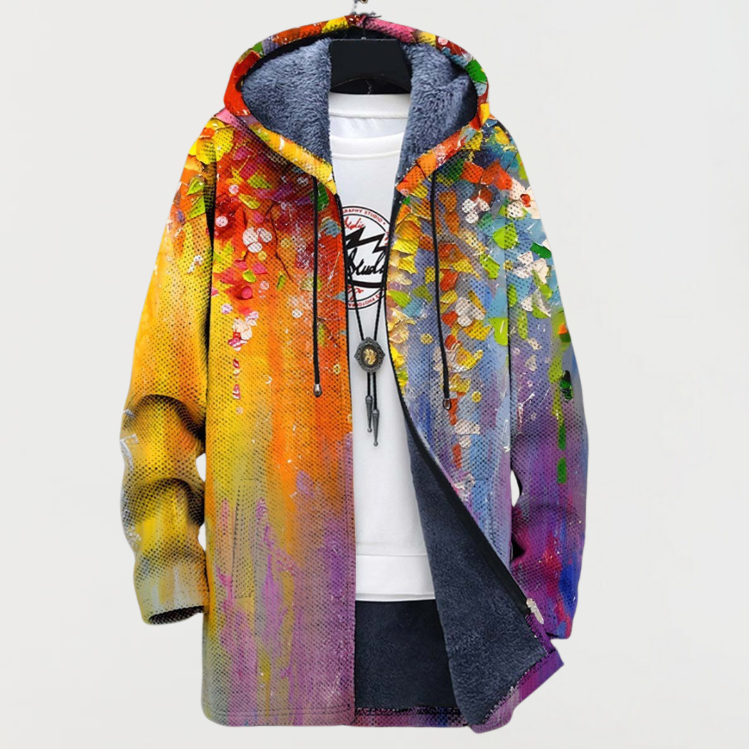 Eunice™ | Hooded Jacket with Paint Splashes