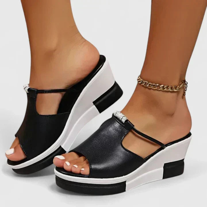 Simone™ | Platform Wedge Mules