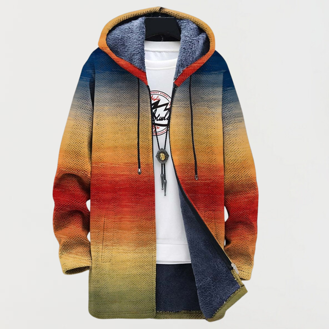 Freda™ | Hooded Jacket in Sunset Fade