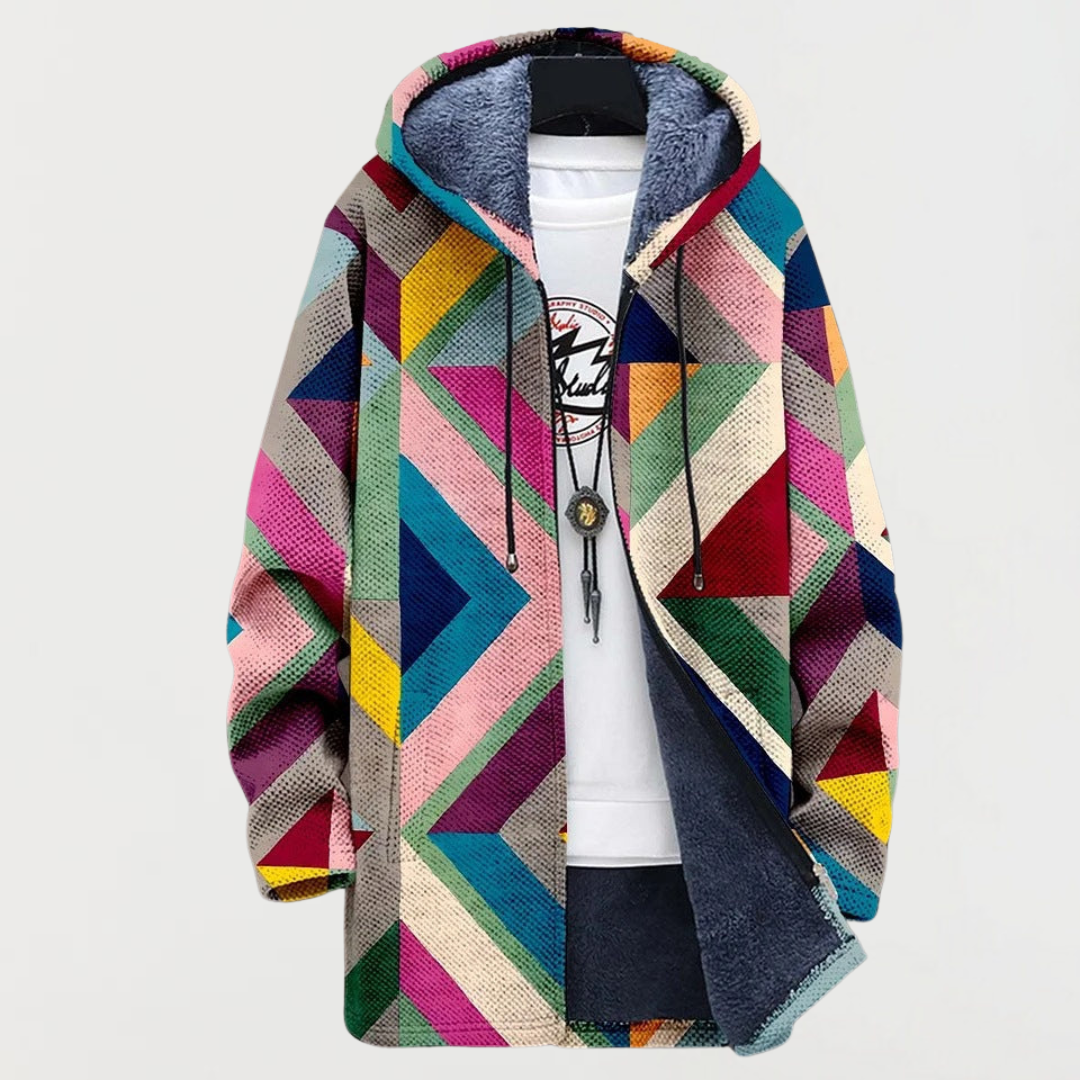 Florence™ | Hooded Jacket with Diamond Pattern