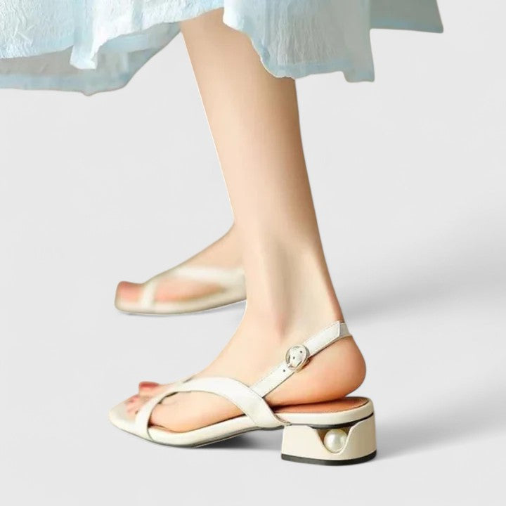 Paige™ | Pearl Block Heel Sandals