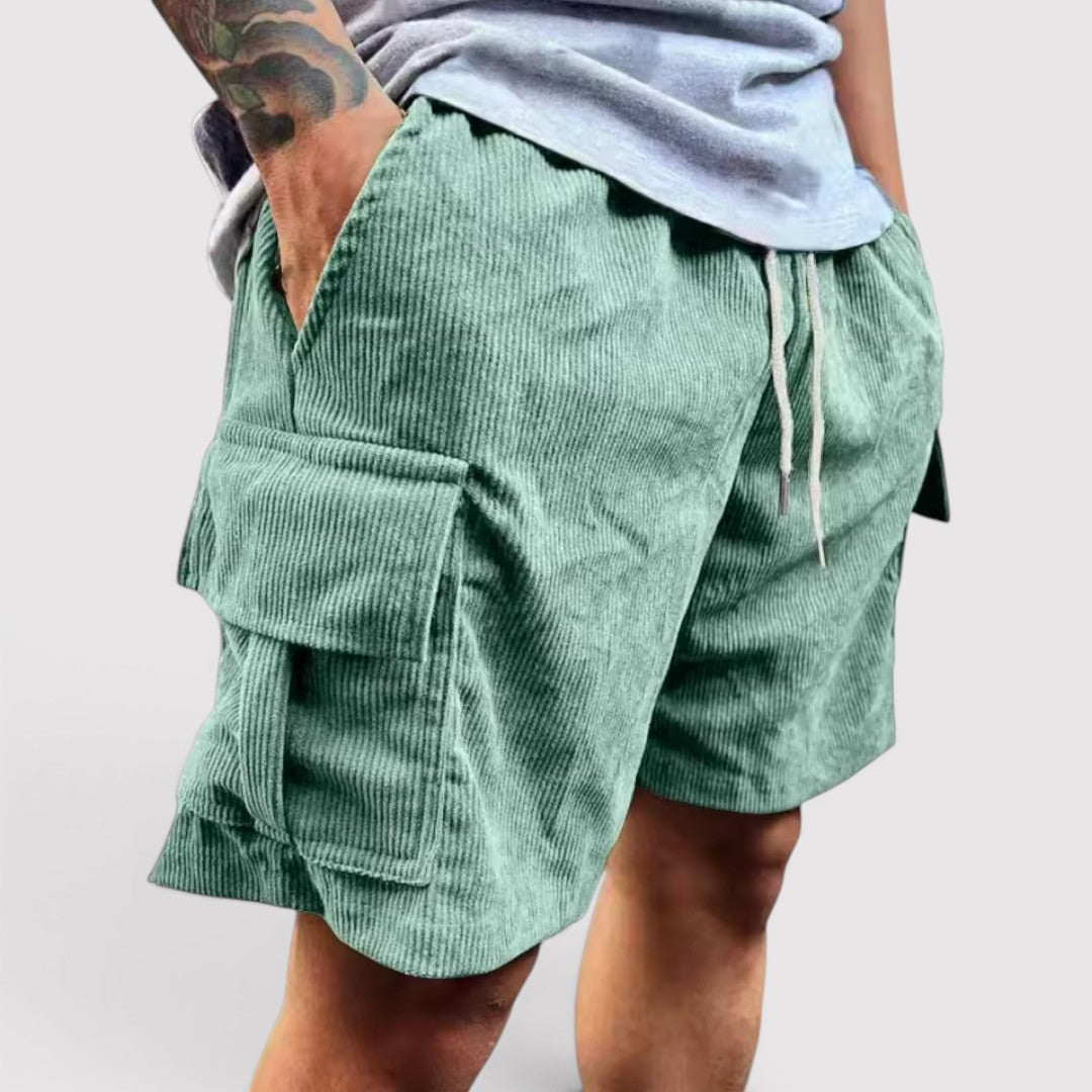 Michael Sydney men's cargo shorts, front view