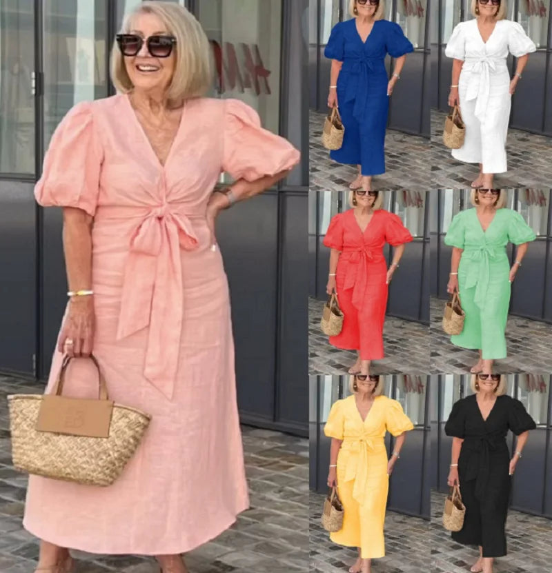 Christina™ | Bow-Front Midi Dress