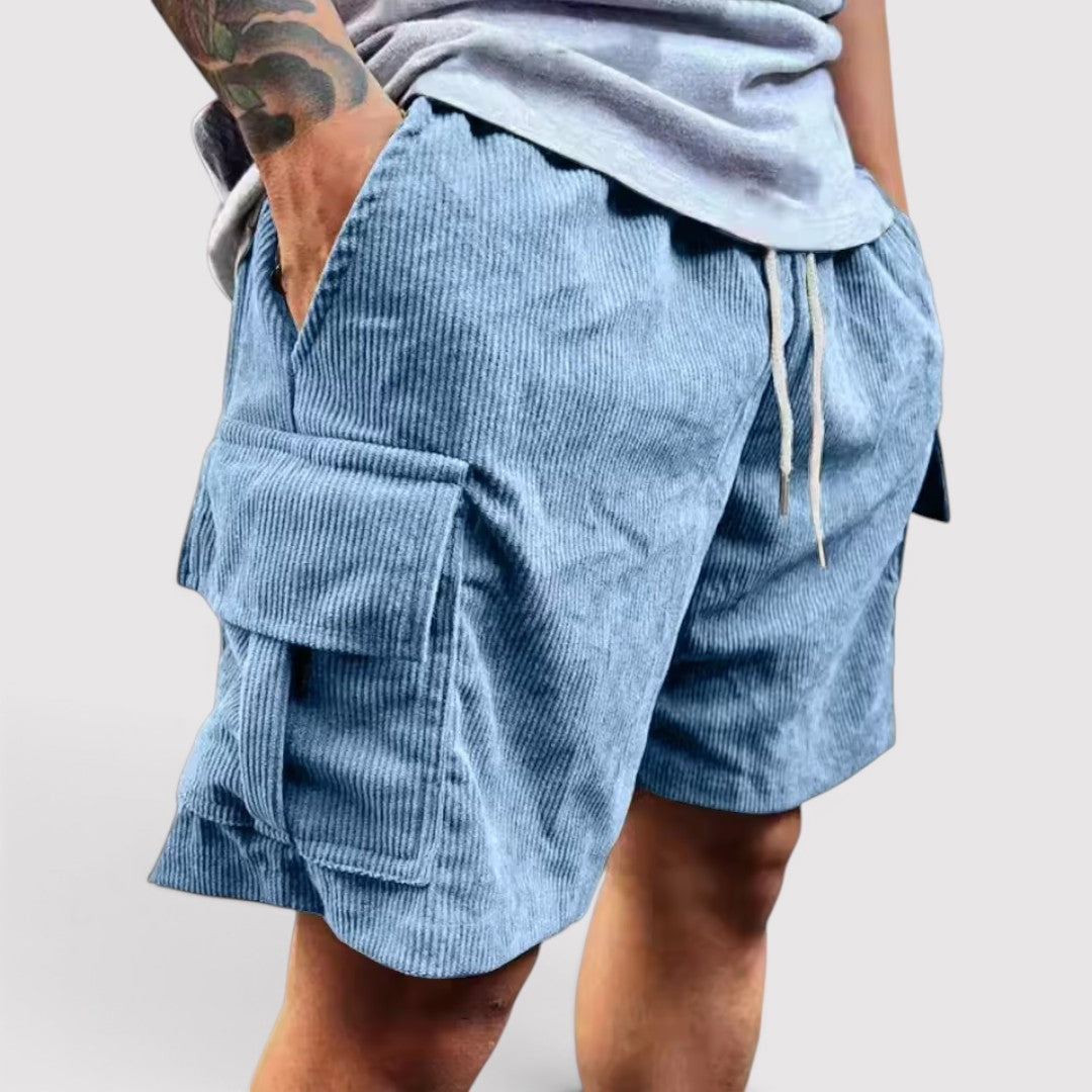 Michael Sydney men's cargo shorts, front view