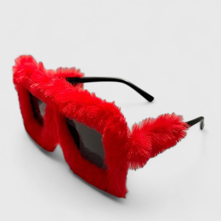 Leonie™ | Fluffy Trim Statement Sunglasses