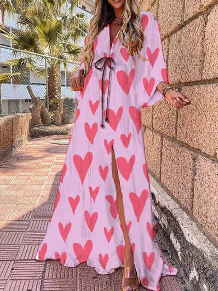Rhonda™ | Holiday Kaftan Maxi Dress