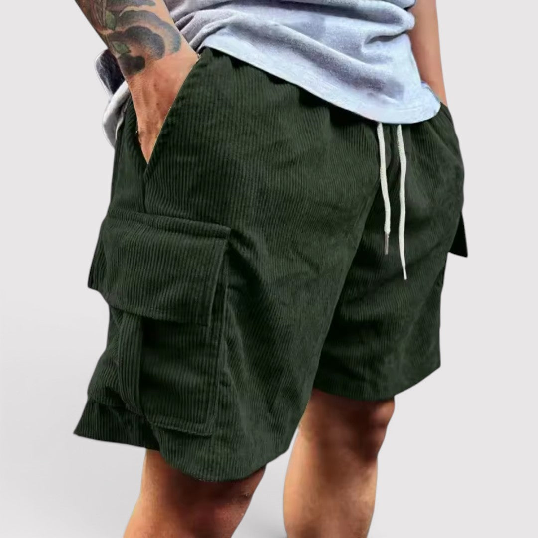 Michael Sydney men's cargo shorts, front view