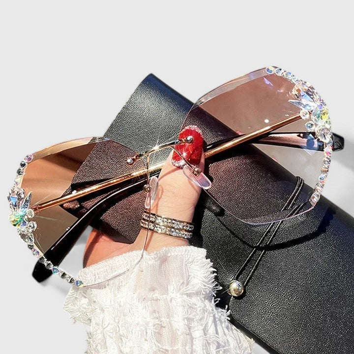 Winsome™ | Rimless Diamanté Sunglasses