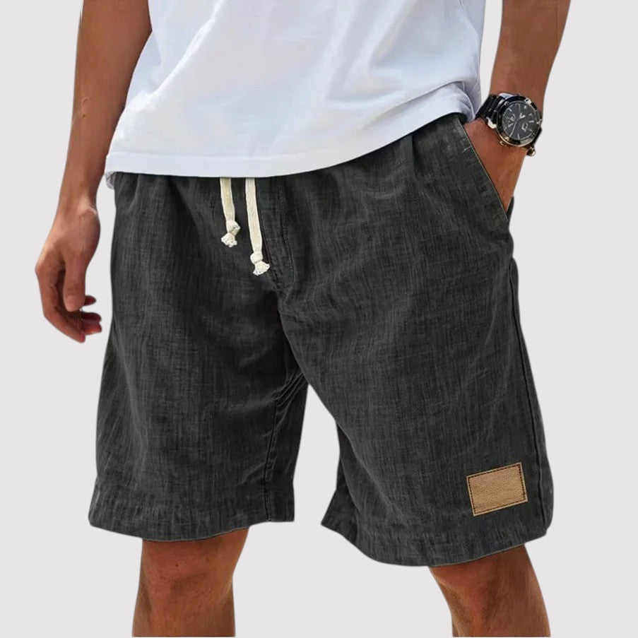 Michael Sydney men's drawcord shorts, front view