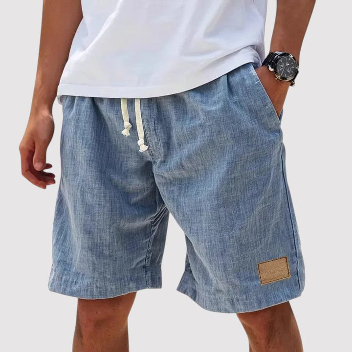 Michael Sydney men's drawcord shorts, front view