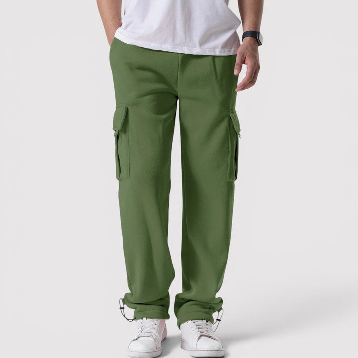 Michael Sydney men's stretch cargo pants, front view