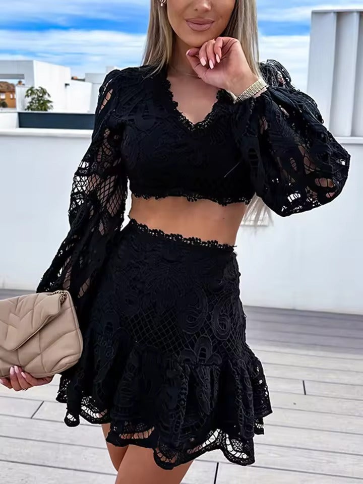 Kathy™ | Elegant Openwork Two-Piece Set