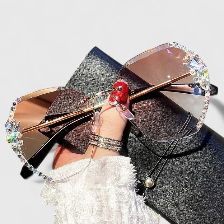Winsome™ | Rimless Diamanté Sunglasses