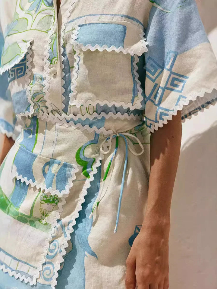 Judy™ | Patchwork Two-Piece Set