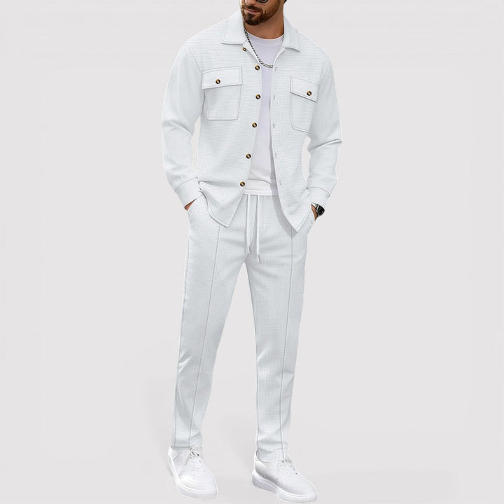 Michael Sydney men's shirt and pants set, front view