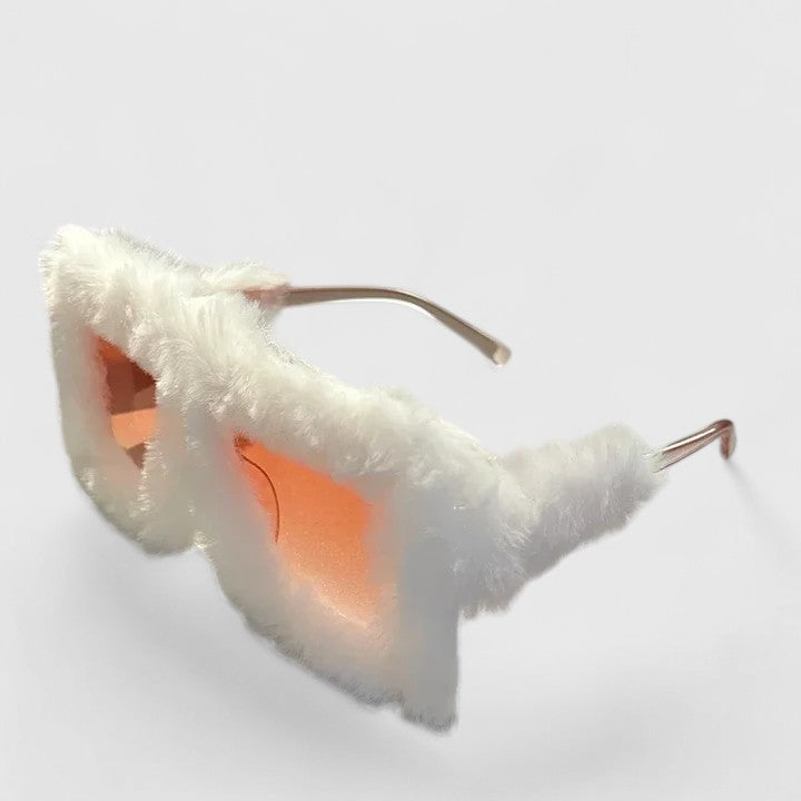 Leonie™ | Fluffy Trim Statement Sunglasses