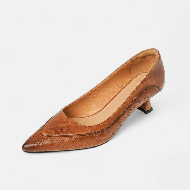 Sandra™ | Pointed Kitten-Heel Pumps