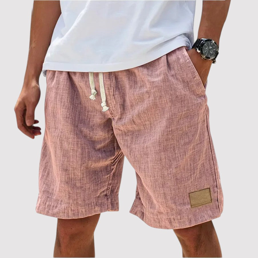 Michael Sydney men's drawcord shorts, front view