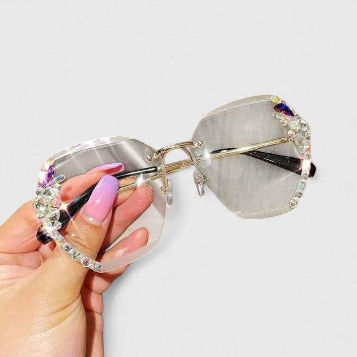 Winsome™ | Rimless Diamanté Sunglasses