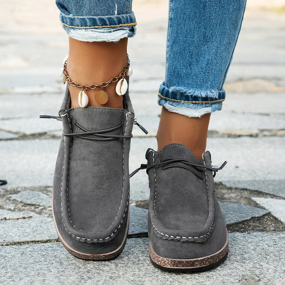 Candice™ | Grey Platform Comfort Shoes