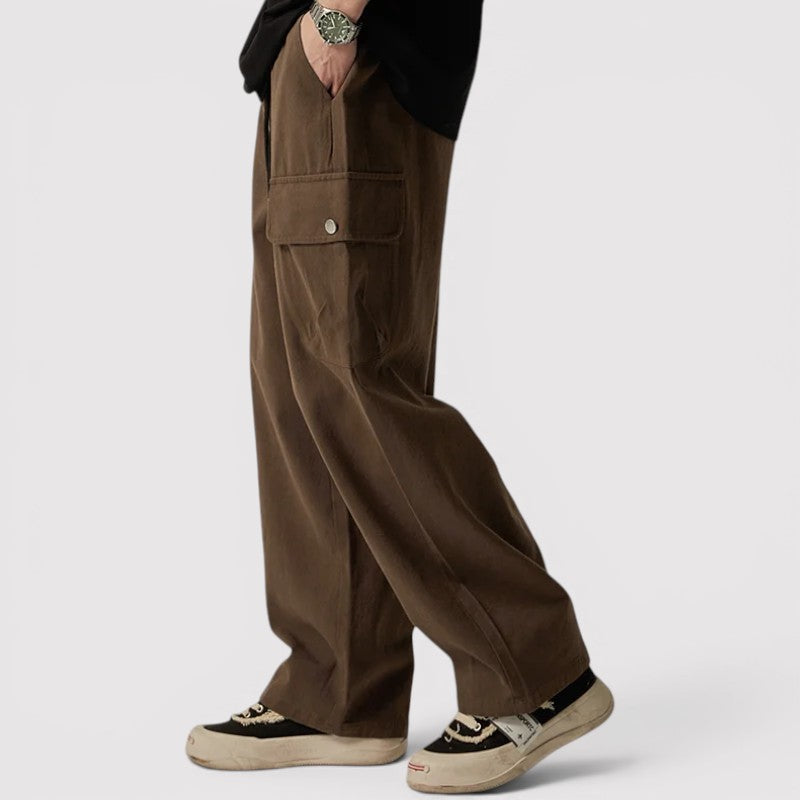 Michael Sydney men's lightweight cargo pants, front view