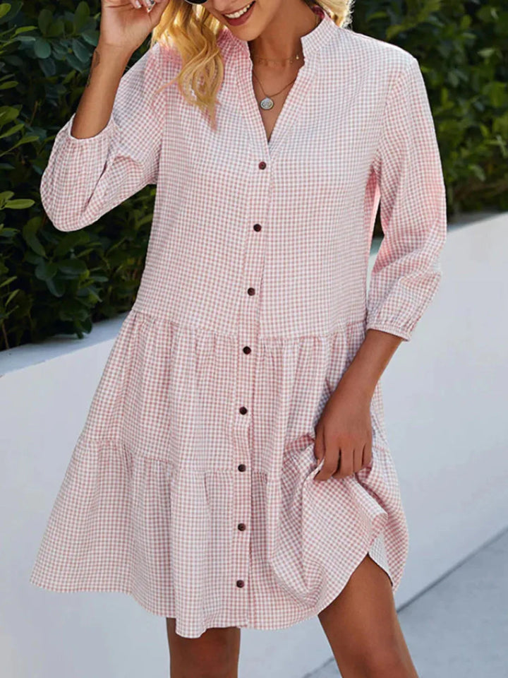 Janet™ | Check-Print Day Dress