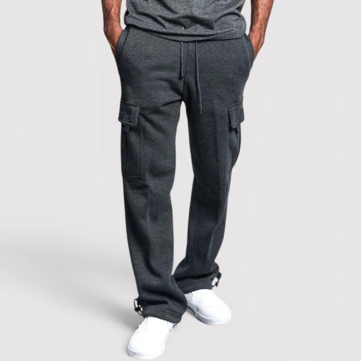 Michael Sydney men's stretch cargo pants, front view