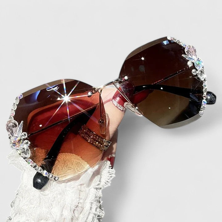 Winsome™ | Rimless Diamanté Sunglasses