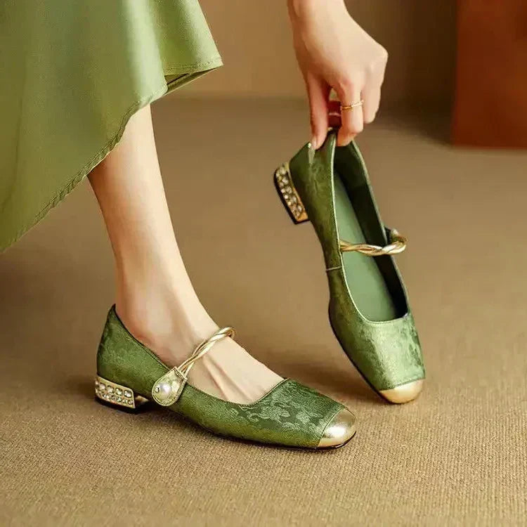 Ellen™ | Crystal-Heel Mary Janes