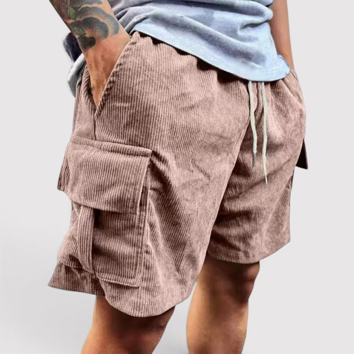Michael Sydney men's cargo shorts, front view