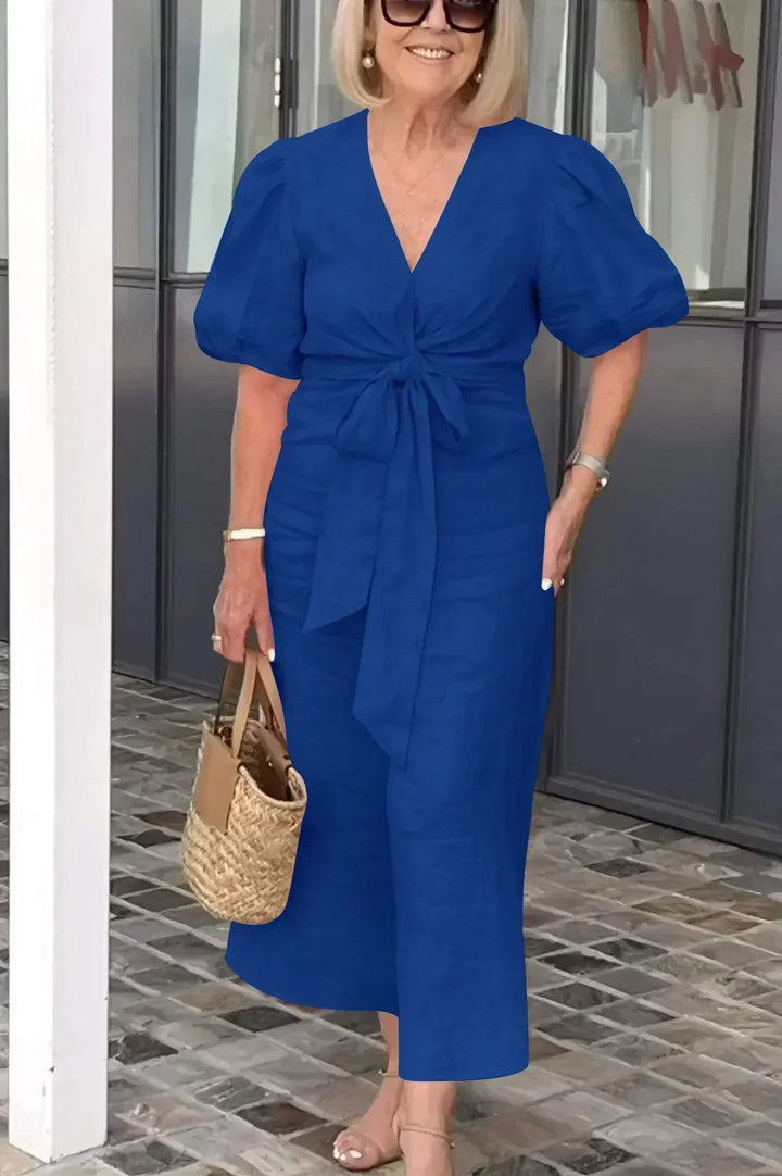 Christina™ | Bow-Front Midi Dress