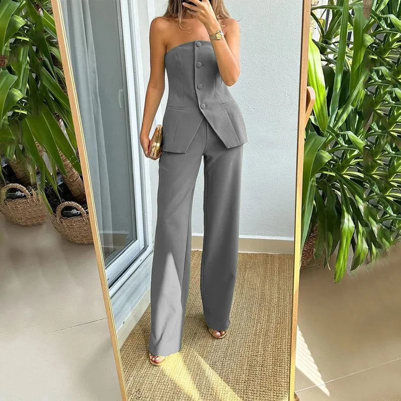 Carol™ | Sleeveless Button Set