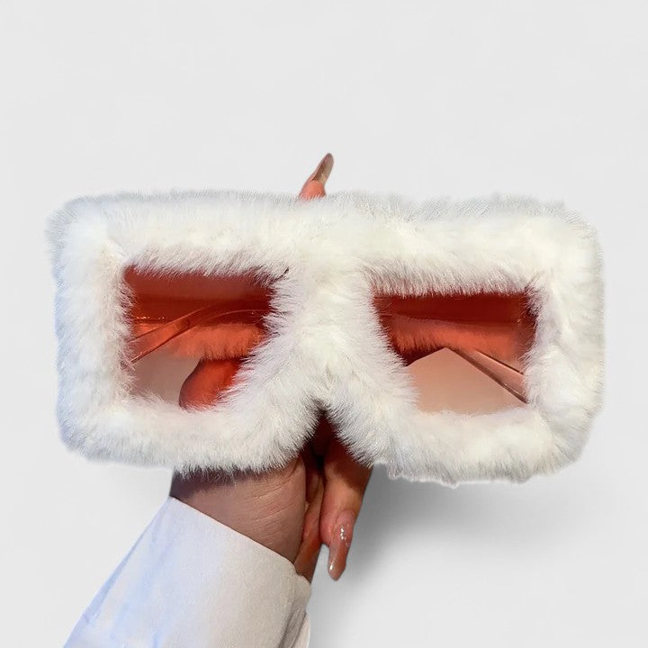 Leonie™ | Fluffy Trim Statement Sunglasses