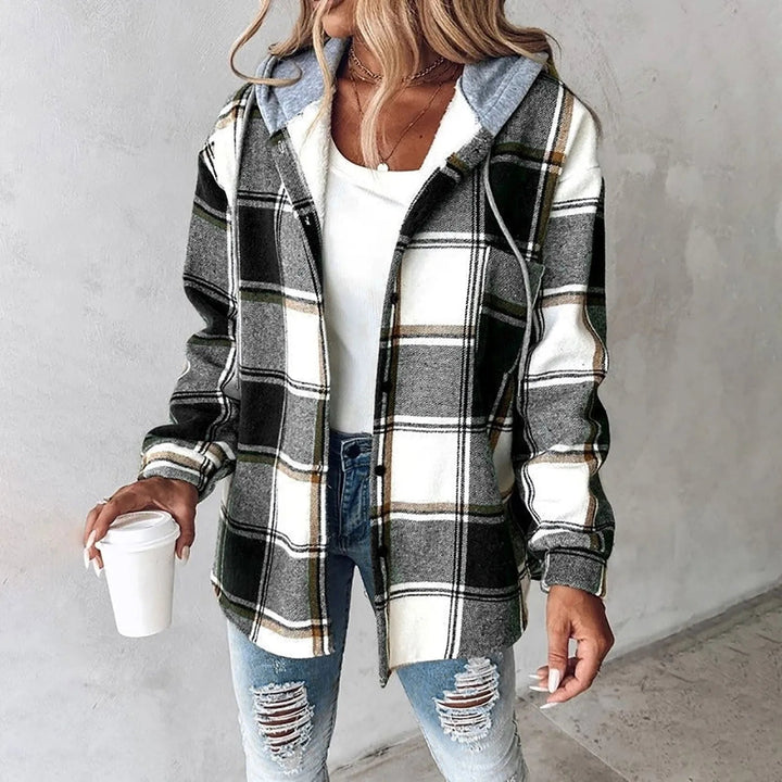 Marlene™ | Checked Hooded Jacket