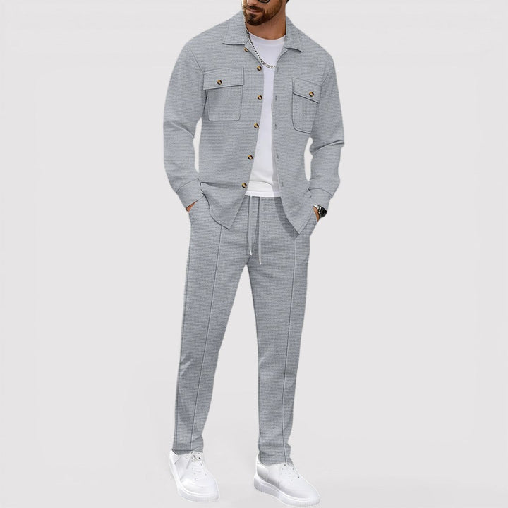 Michael Sydney men's shirt and pants set, front view