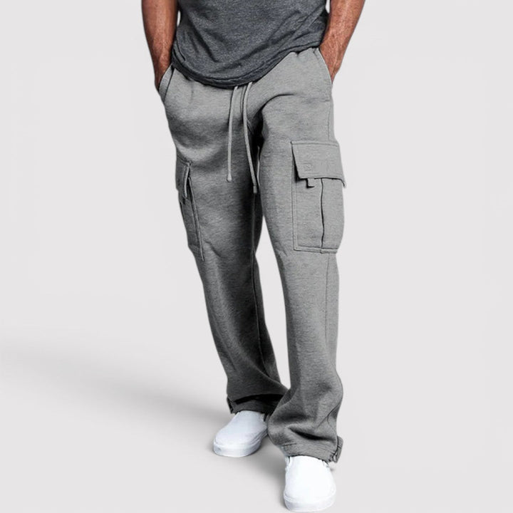 Michael Sydney men's stretch cargo pants, front view